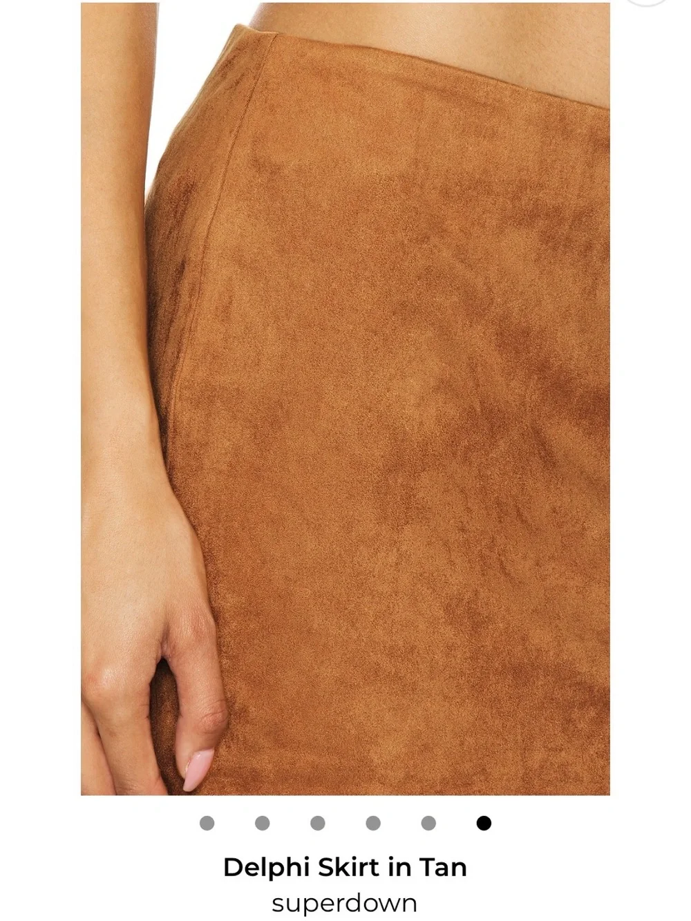 superdown Delphi Suede Mini Skirt - Tan